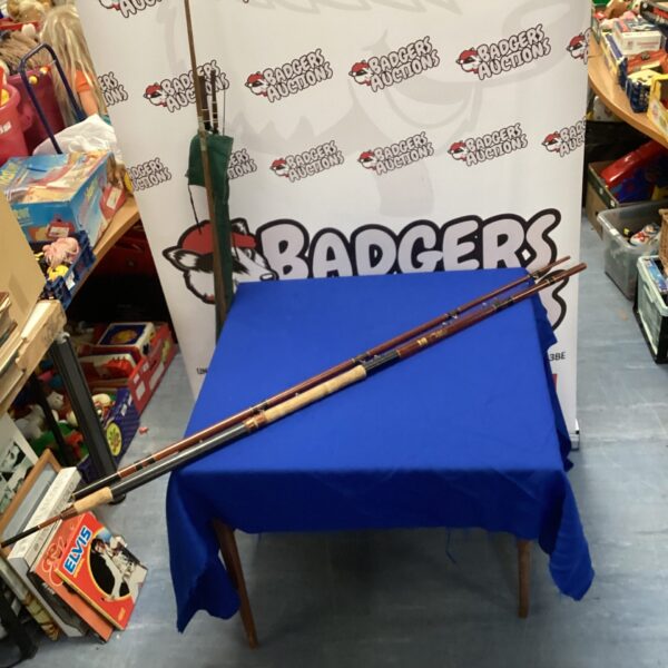 Lot of three vintage fishing rods for collectors.