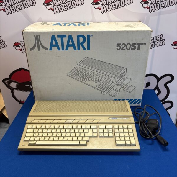 Boxed Atari 520ST vintage computer for retro gaming and collecting.