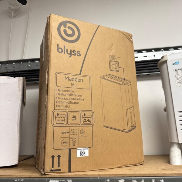 Blyss Madden 16L dehumidifier, a portable air dehumidifier unit.