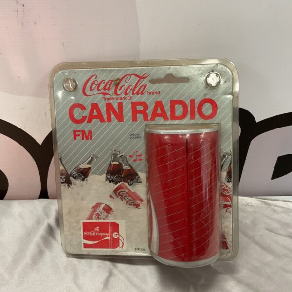 Vintage Coca Cola FM radio in can shape.