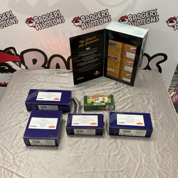 Corgi Royal Mail Collection with Coca Cola van and Millennium models.