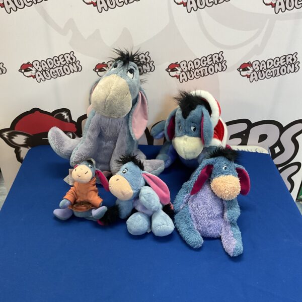 Disney Eeyore plush toy lot from Winnie the Pooh.
