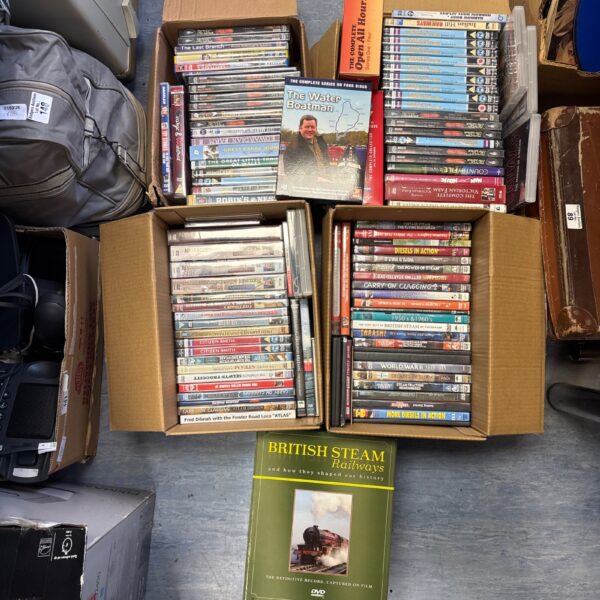 Large job lot of DVDs including train and railway titles.