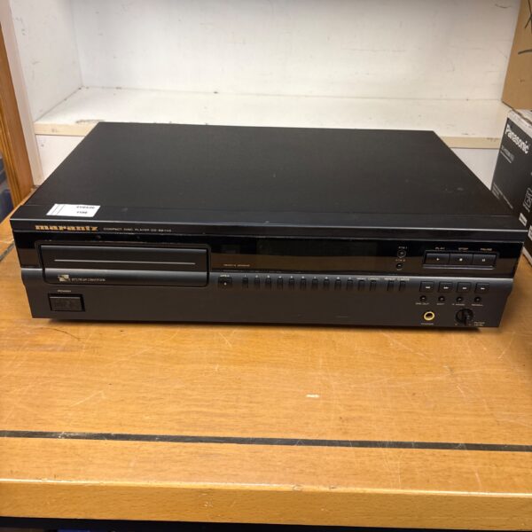 Front view of a vintage Marantz CD-52mkII compact disc player.