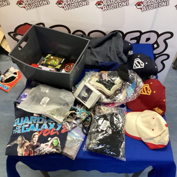 Mixed lot of greeting cards and memorabilia on a table.