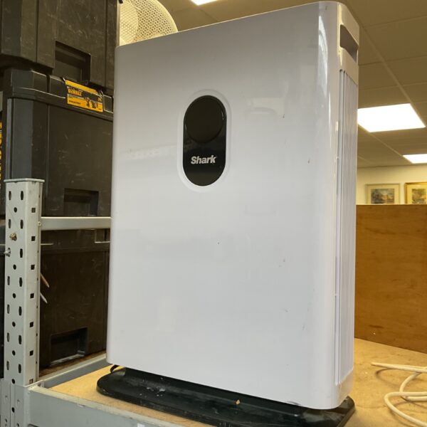 Front view of a Shark air purifier for cleaner air.