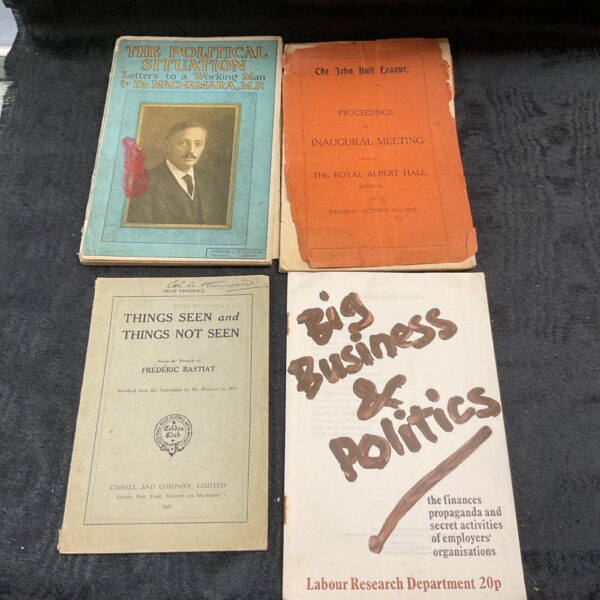 Vintage political books by Dr McNamara, early 20th century.