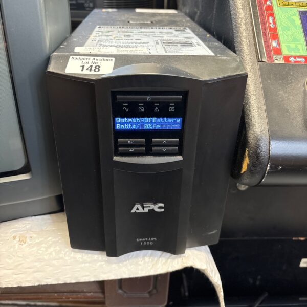 APC Smart-UPS 1500 power supply unit for backup power.