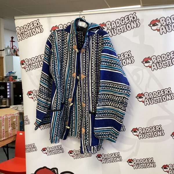 Vibrant Moroccan Baja jacket with colourful embroidery.