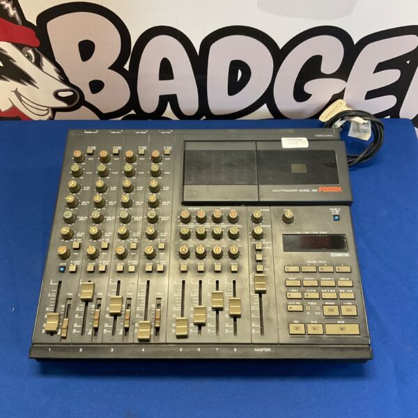 Front view of vintage Fostex 280 cassette deck multi tracker.