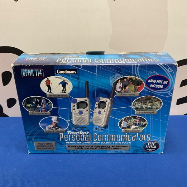Goodmans GPM114 Tracker walkie talkies, portable two way radios