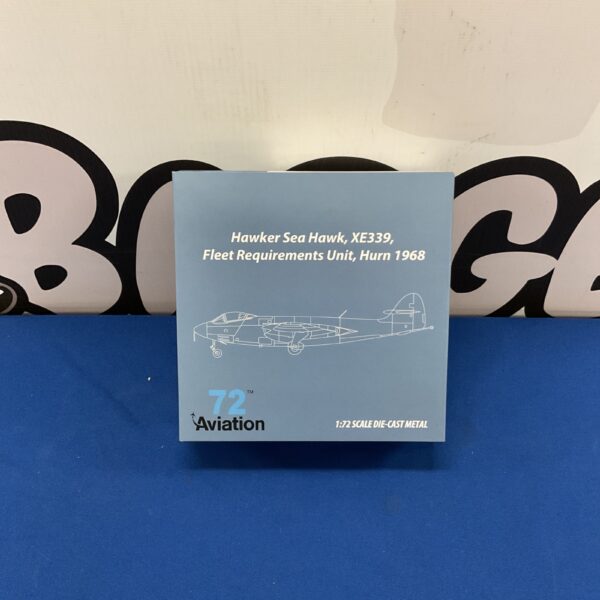 1:72 scale Hawker Sea Hawk XE339 diecast model, Fleet Requirements Unit.