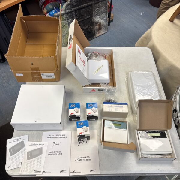 Home security system components including Scan Vision and CeQura 2.