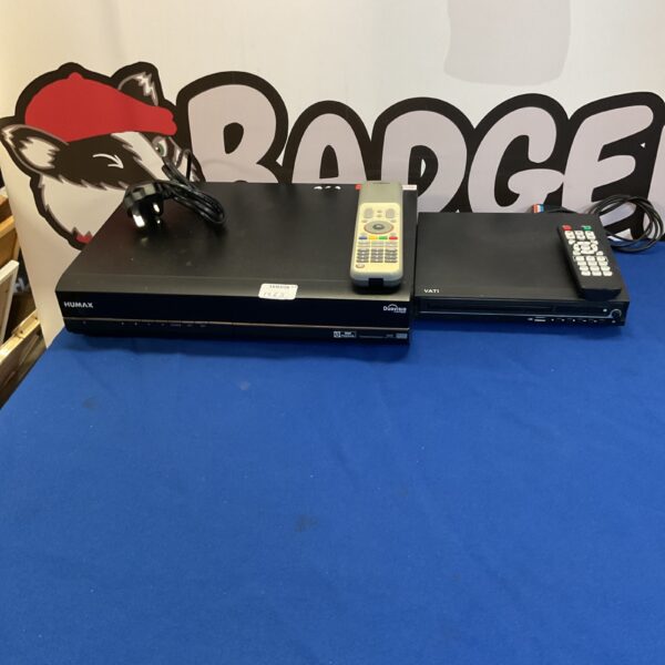 Humax Duovisio and Vati DVD player set for home entertainment.