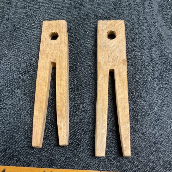 two luftwaffe wooden clothes pegs 1944