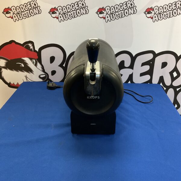 Black Krups draught beer tap for home bar use.