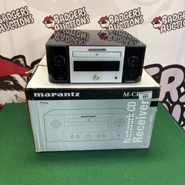 Silver Marantz M-CR610 Network CD Receiver Hi-Fi system.
