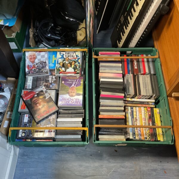 Large mixed lot of DVDs for home entertainment and film collection.