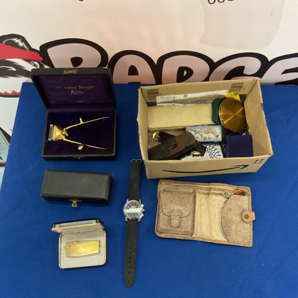 Vintage mixed lot including Alco Shingler, Kingsway lighter, and watches.