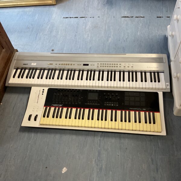 Nektar Panorama P6 keyboard with controls and keys visible.