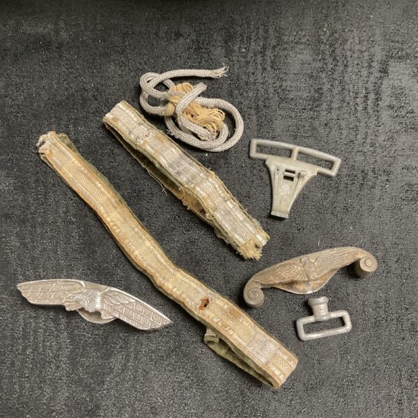 WWII German Third Reich dress dagger relics components and fragments.