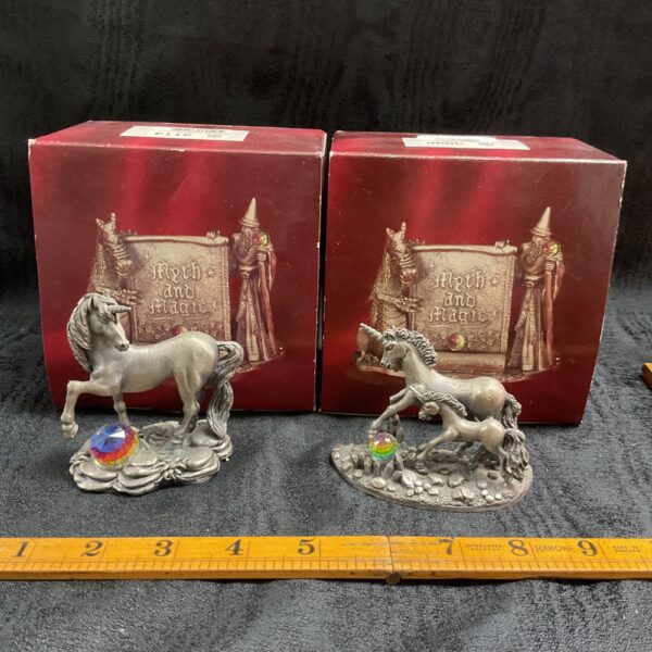 Tudor Mint Unicorn of Freedom figurine with crystal horn.