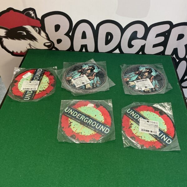 Reproduction metal "Underground" sign for vintage wall decor.