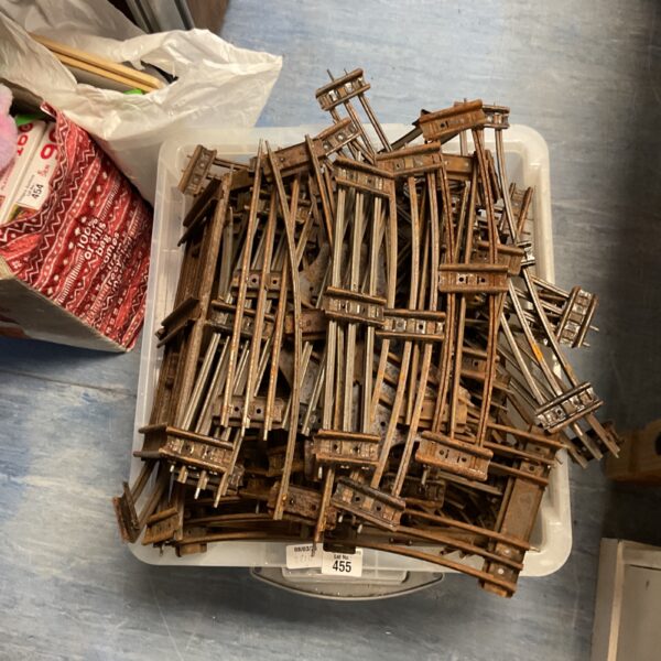 Large lot of vintage Hornby O gauge train tracks for sale.