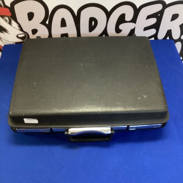 Vintage Samsonite suitcase, a classic hard shell travel case.