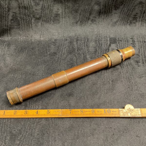 Antique bronze WWI gun sight, vintage military optics.