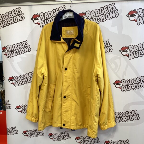 Bright yellow XL sport jacket for active wear.
